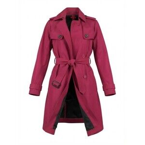 Narciso Rodriguez for DesigNation Berry Pink Trench Coat Sz S